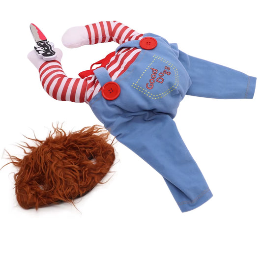 Hot Sale SORADD SRD-199 Cute Winter Striped Polyester Cotton Holiday Pet Dog Cosplay Halloween Christmas Funny Party Costume