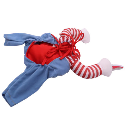 Hot Sale SORADD SRD-199 Cute Winter Striped Polyester Cotton Holiday Pet Dog Cosplay Halloween Christmas Funny Party Costume
