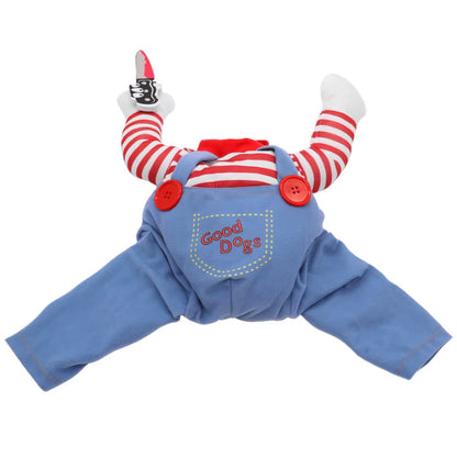 Hot Sale SORADD SRD-199 Cute Winter Striped Polyester Cotton Holiday Pet Dog Cosplay Halloween Christmas Funny Party Costume